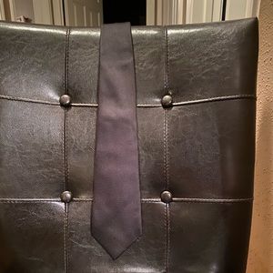 Ermenegildo Zegna 100% Silk Neck Tie. Black.